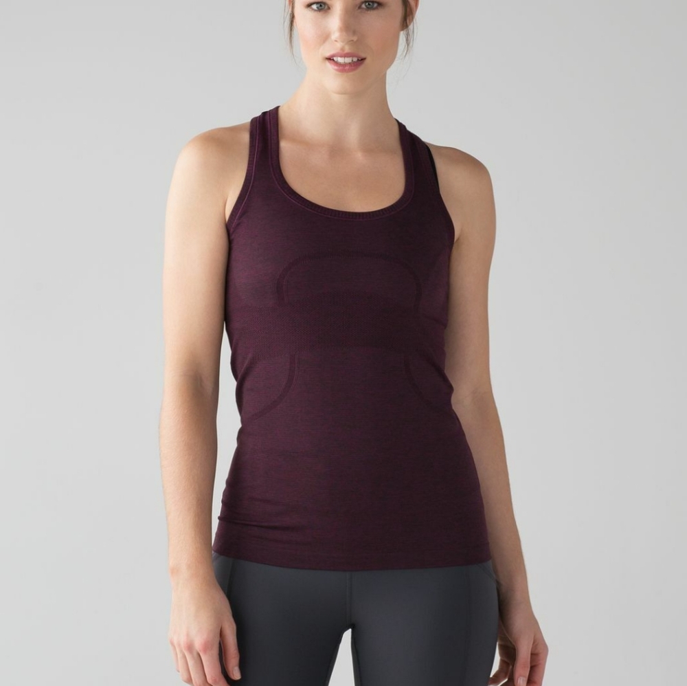 Lululemon Swifly Tech Tank Wine Bordeaux  Sz 8